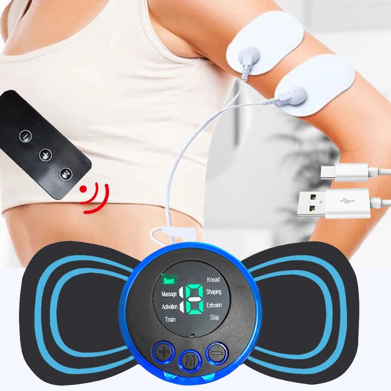 EMS Electric Muscle Massager for Back Pain Relief and Muscle Relaxation
