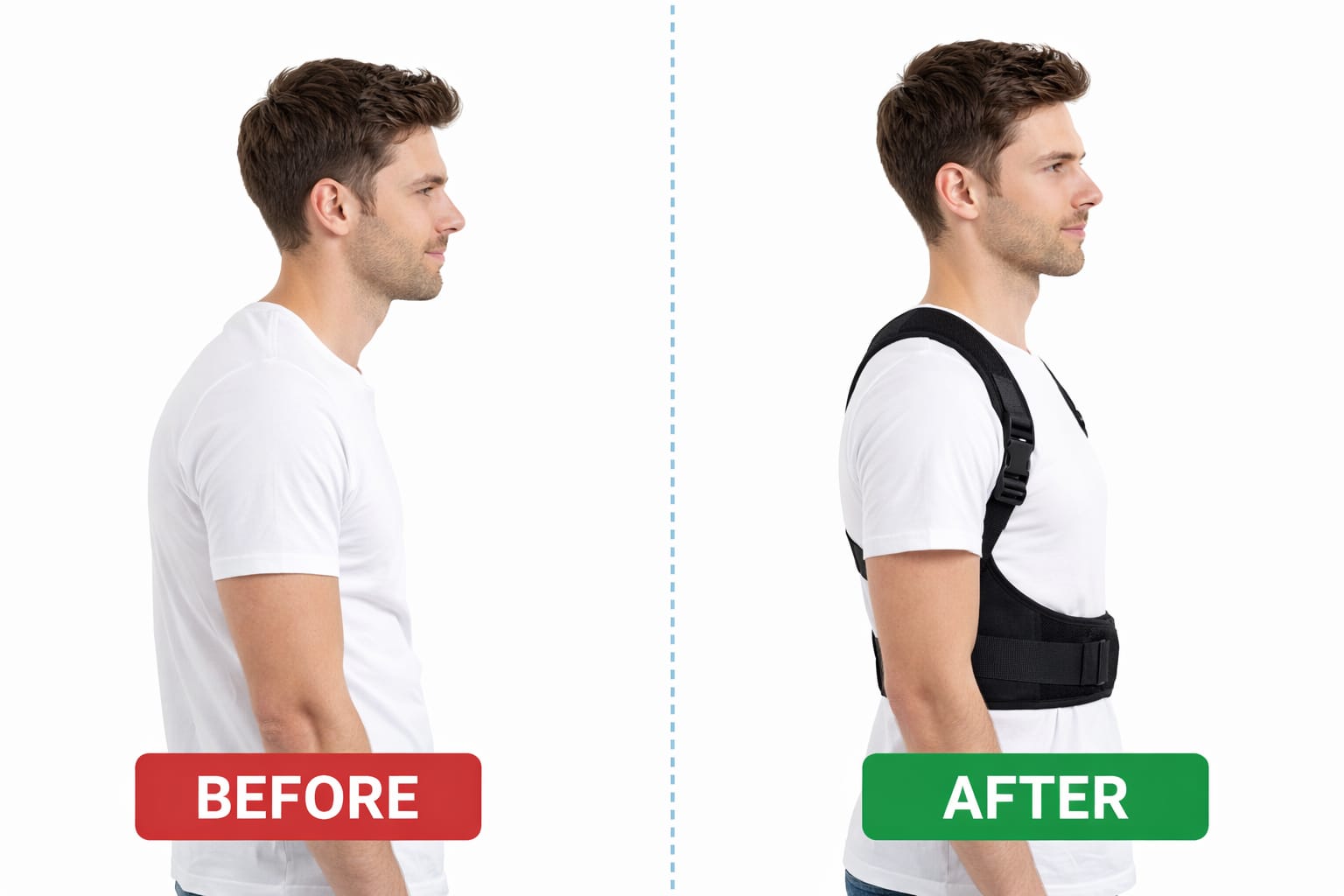 Adjustable Posture Corrector for Men & Women – Back & Shoulder Support