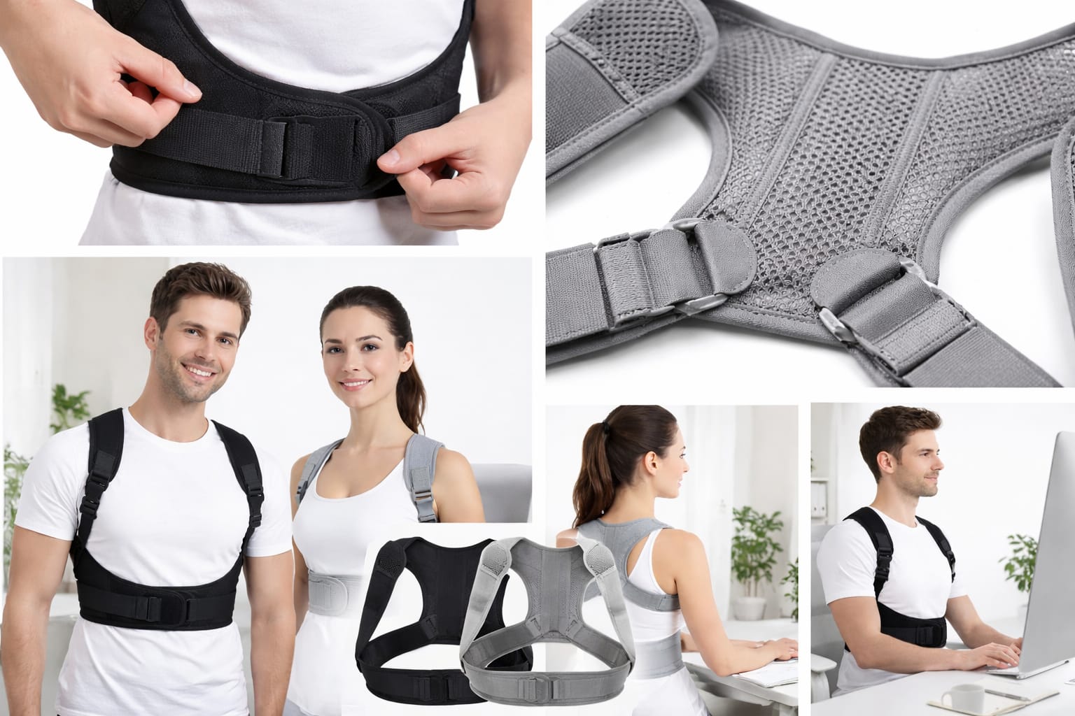 Adjustable Posture Corrector for Men & Women – Back & Shoulder Support